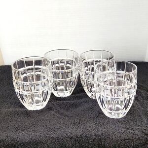 Waterford Crustal Marquis, Quadrata Frosted Square Double Old Fashion Glasses